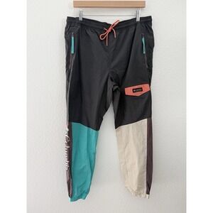 Columbia Mens Riptide Retro Pants Large Y2K 90s 80s Omni Shield Windbreaker